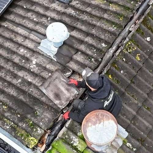 Een dakrenovatie bij oud pannendak in Borger